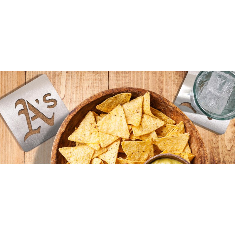 Oakland Athletics Coaster Set - Heavy Duty 4-Pack