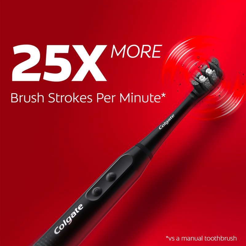 Sonic Battery Powered Electric Toothbrush with Medium Bristles