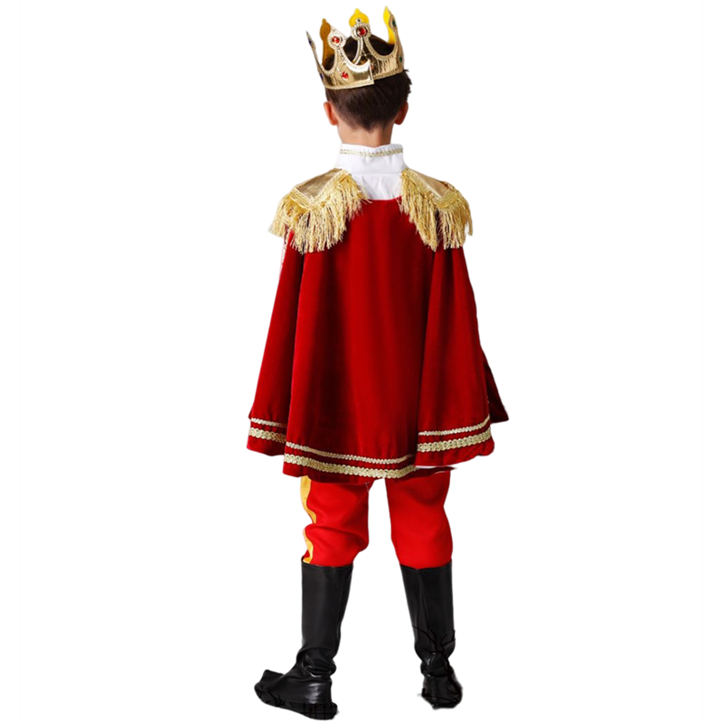 Kids Royal Prince Costume Set for Boys White 3-4 Years Halloween Cosplay