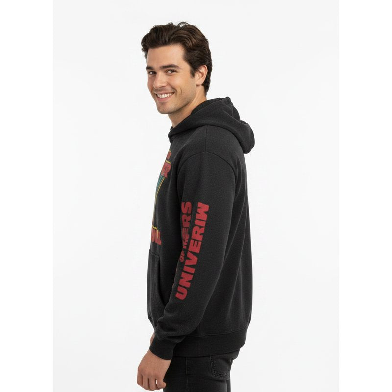 Black Mineral Wash Masters of the Universe Power of Grayskull Hoodie Men’s Size S