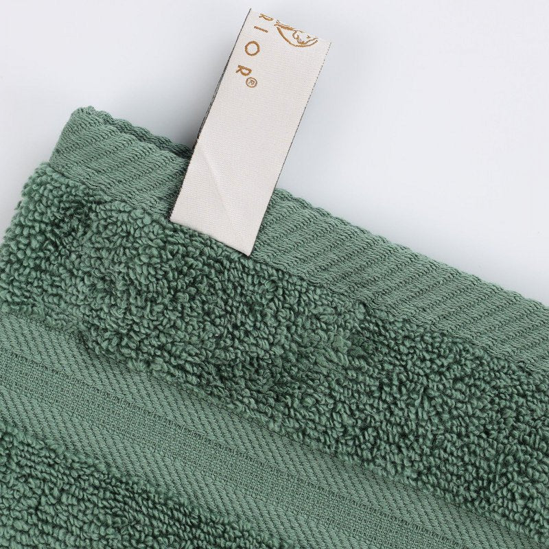 Forest Green 3-Piece Cotton Towel Set - Quick Dry, Soft & Absorbent