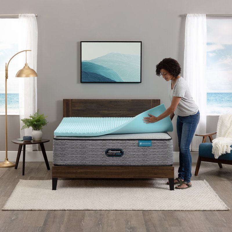 Beautyrest 2-Inch Cool Wave Memory Foam Mattress Topper - California King