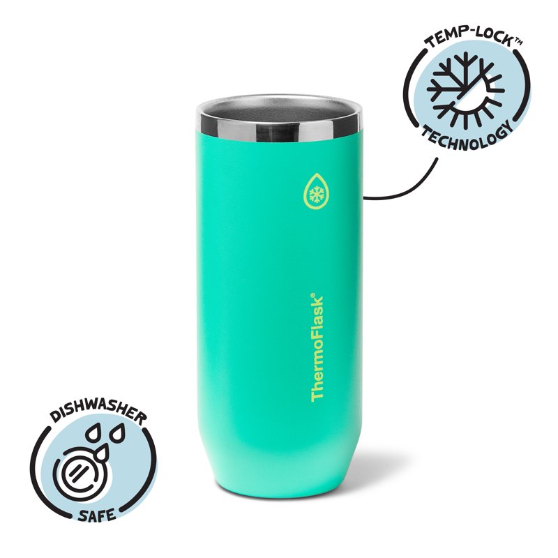 12 oz Slim Insulated Can Cooler & Cup - Screamin' Green