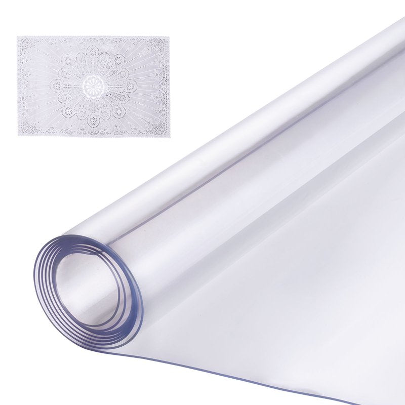 Clear PVC Desk Protector - 36 x 48 Inch, 1.5mm Thickness