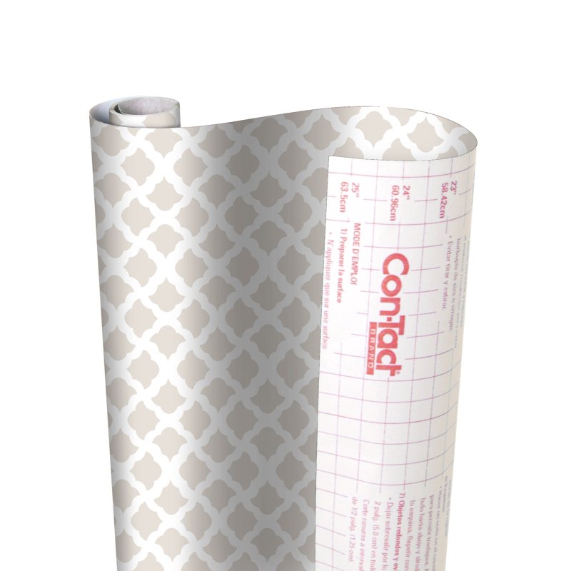 Self-Adhesive Shelf and Drawer Liner - Talisman Pale Gray, 16' x 18" (Pack of 6)