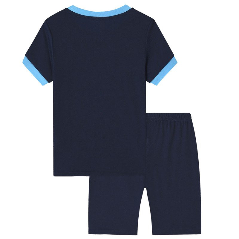Toddler Boys Cartoon Printed Casual Shorts Outfit Navy 3-4 Years - X8 Variation