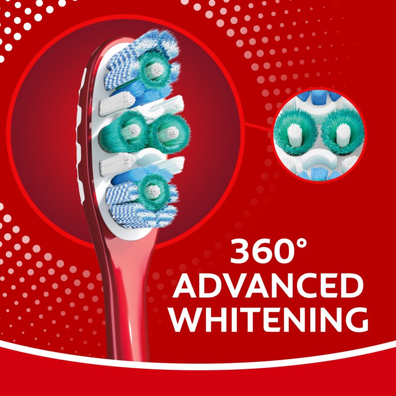 Advanced Whitening Toothbrush Pack - Medium Bristle, 4 Pack