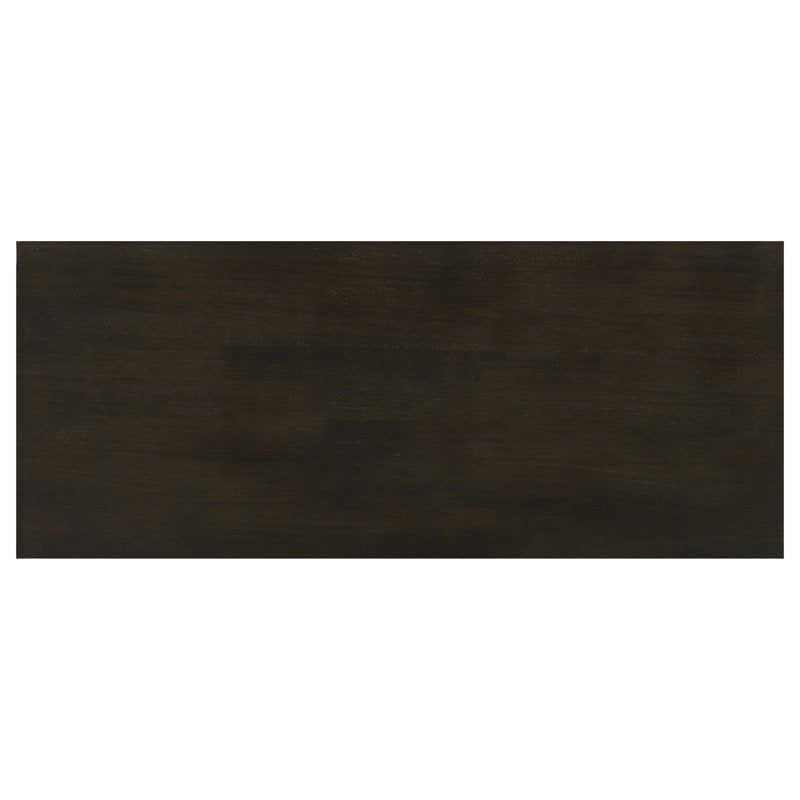 Deep Merlot Console Table with 2 Shelves - Entryway Accent Furniture