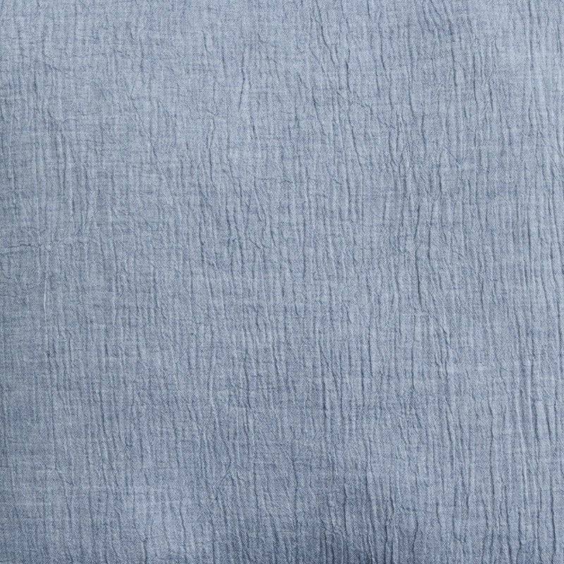 Oversized Indigo Blue Cotton Gauze Fringe Decorative Pillow - 22x22 Inches - Variation of THIS listing