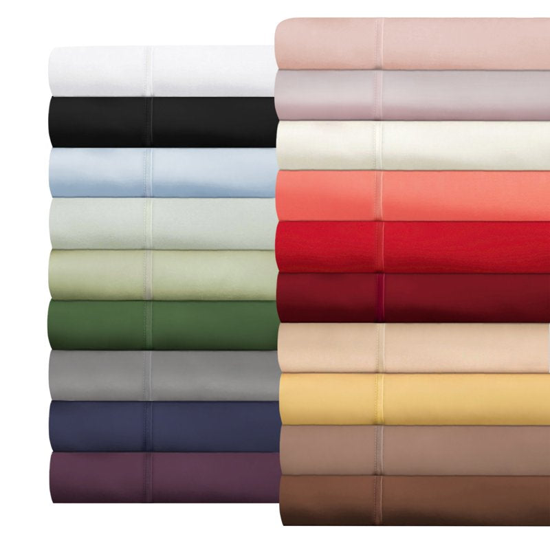 Egyptian Cotton Sheet Set - Full Size, Black, 300 Thread Count