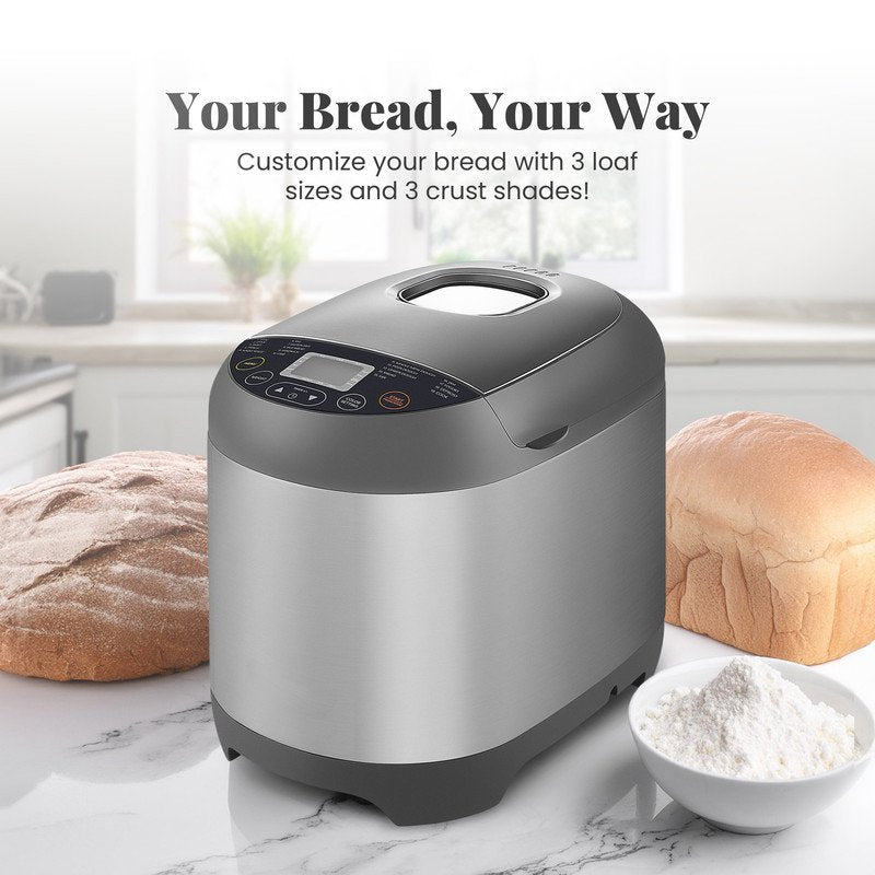 Programmable 2LB Bread Machine with 19 Functions