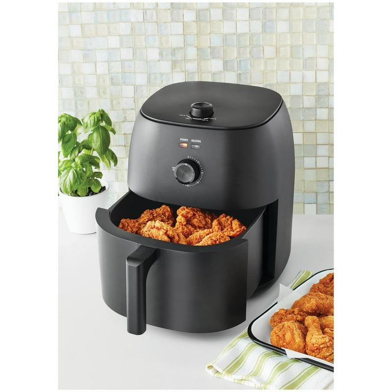 8 Qt Air Fryer with Automatic Shutoff - Black