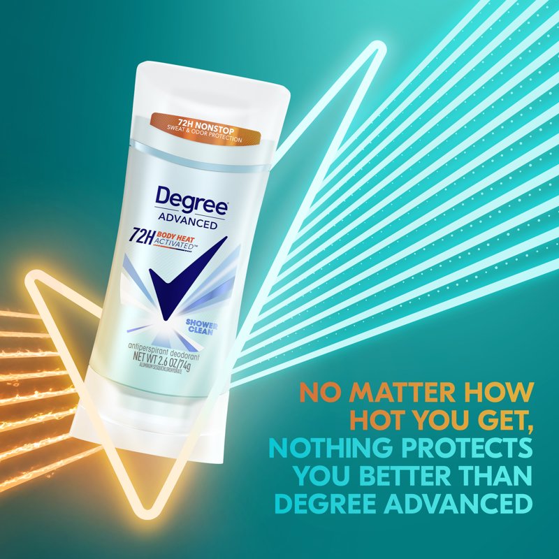 Advanced Women's Antiperspirant Deodorant Stick, Shower Clean, 2.6 oz (2 Pack)