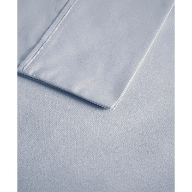Queen Cooling Cotton Rich Sheet Set - Blue, 600 Thread Count Luxury Bedding