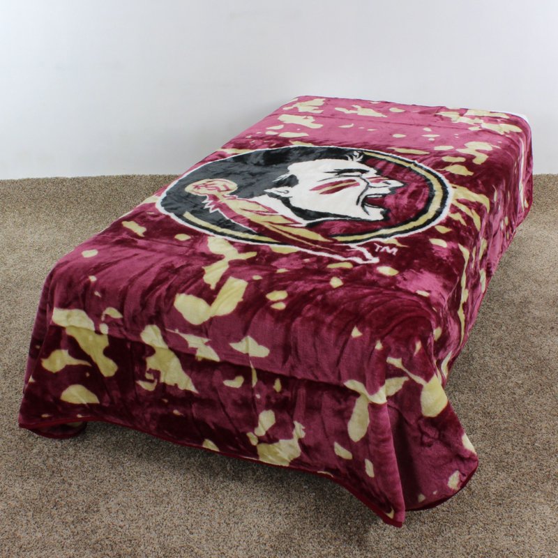 Florida State Seminoles Raschel Throw Blanket - 86 x 63 Inches - College Covers Variation