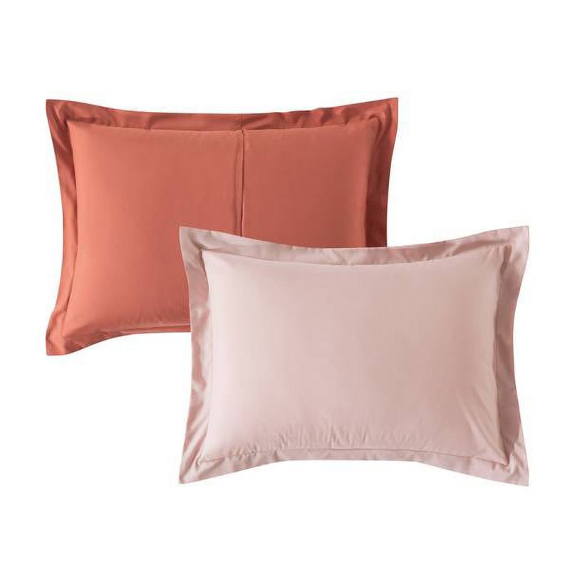 Twin-XL Reversible Bed-in-a-Bag Comforter Set with Sheets - Blush Pink