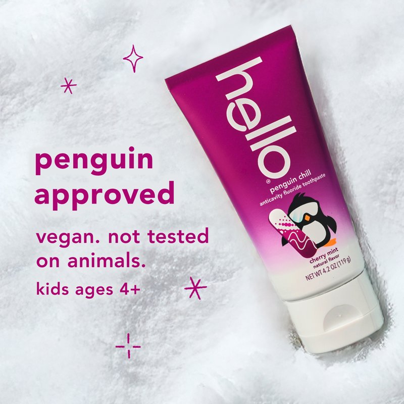 Penguin Chill Kids Fluoride Toothpaste, Cherry Mint, 4.2 oz