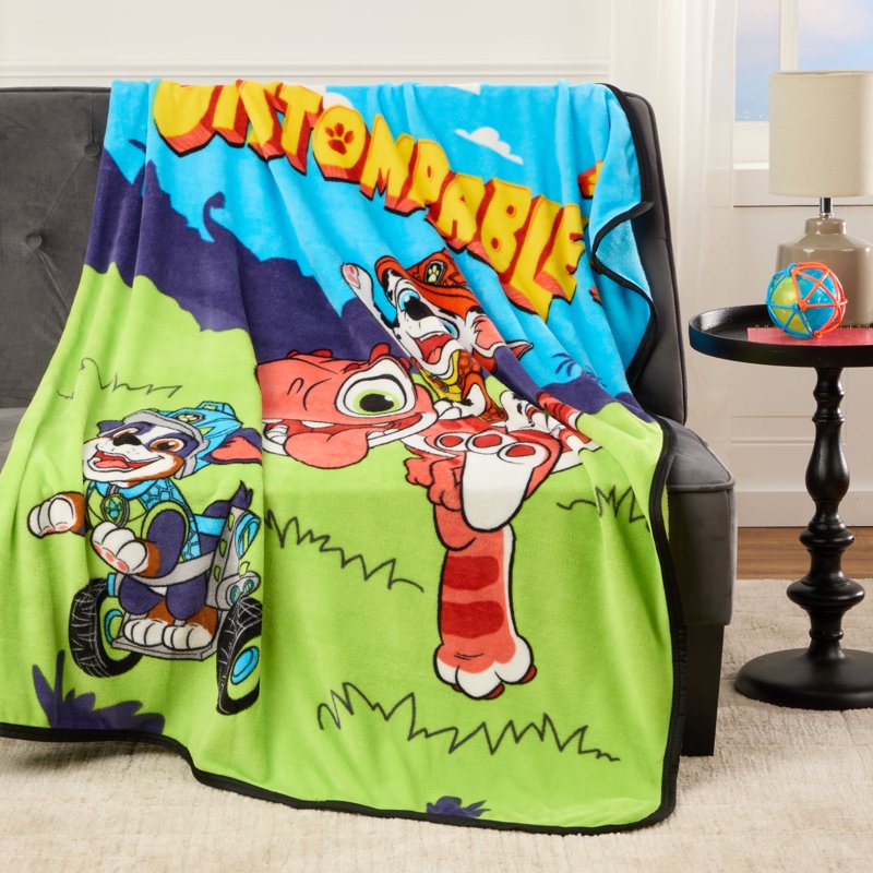 Kids Dino Print Fleece Throw Blanket 46x60 - PAW Patrol