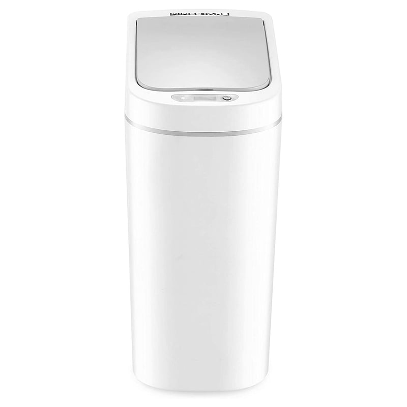 Automatic Bathroom Trash Can with Motion Sensor & Bags - White