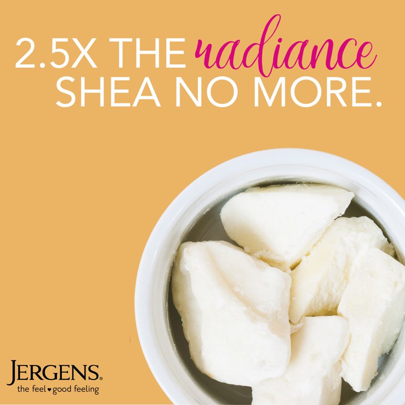 Jergens Shea Butter Hand and Body Lotion, Dry Skin Moisturizer,