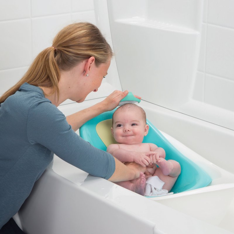 Cradle Cap Soft Bristle Brush for Babies - Aqua