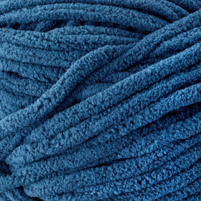 Bulky Chenille Yarn - Orion Blue, 220 yd, 100% Polyester, Mainstays