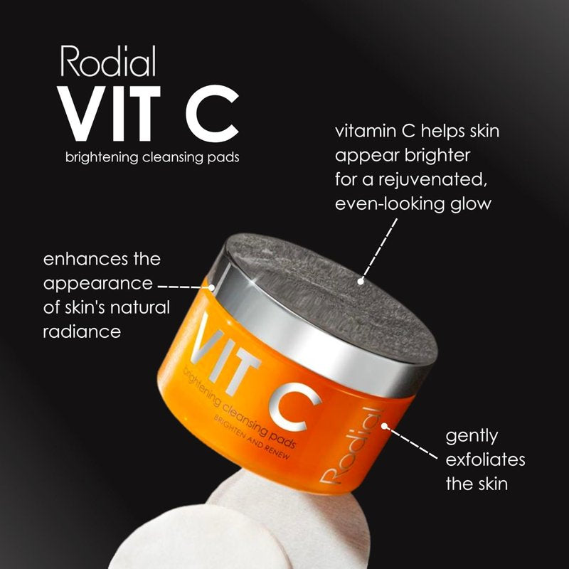 Vitamin C Brightening Facial Pads with AHA and Salicylic Acid, 50 Count