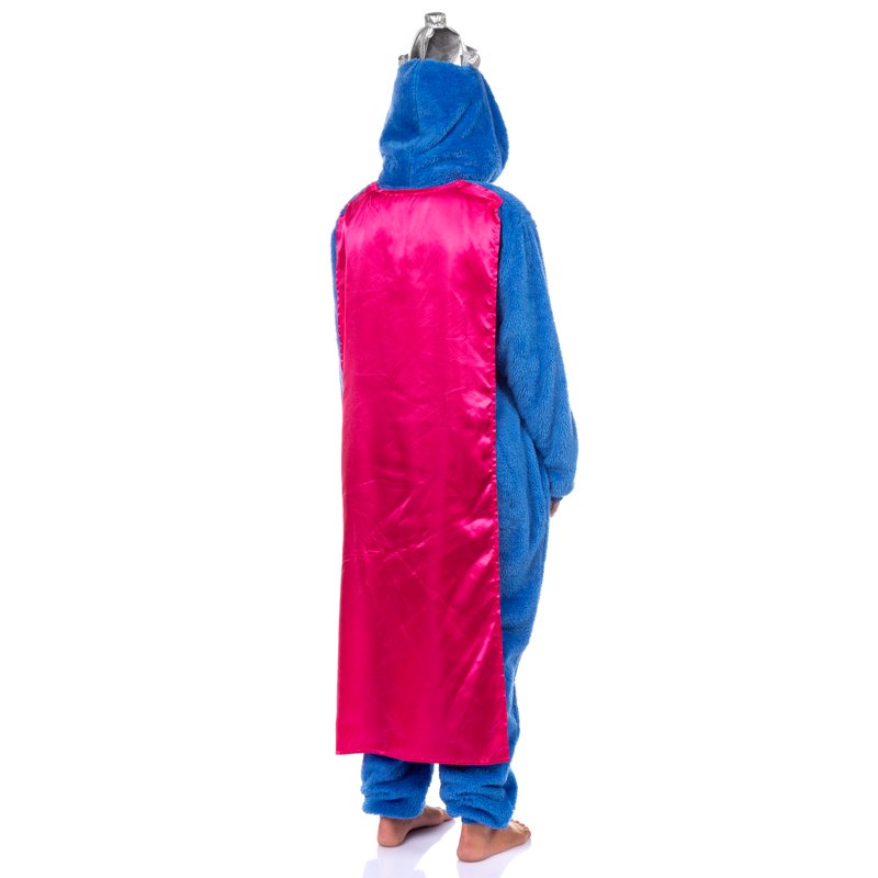 Sesame Street Adult Hooded Union Suit Pajama One Piece - White, S/M