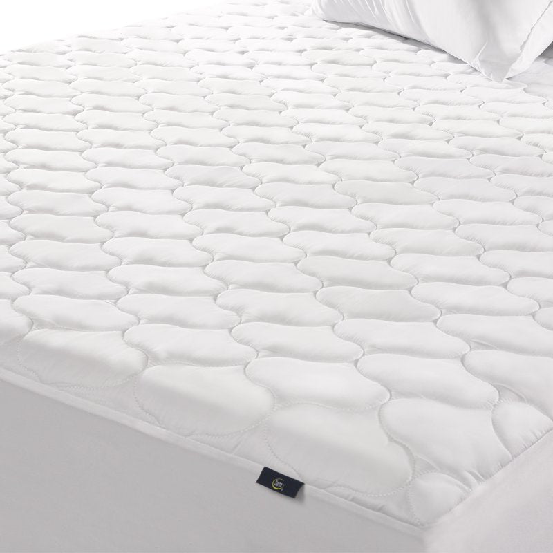 Full Size Waterproof Mattress Pad - Hypoallergenic & Microban Technology, Fits 18-Inch Mattresses - Blue