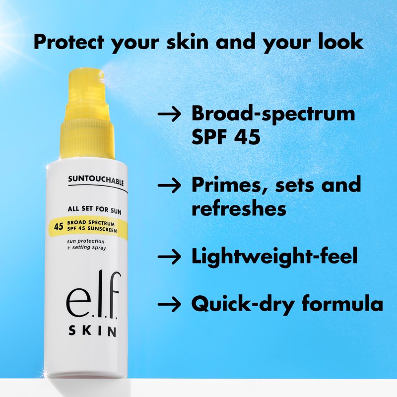 Clear SPF 45 Setting Spray with Watermelon Extract