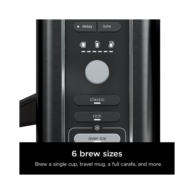 Ninja 10-Cup Drip Coffee Maker - Hot & Iced, 4 Brew Styles, Black