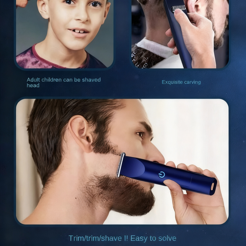 Electric Hair Clippers & Beard Trimmer - Wet/Dry Use, Rechargeable