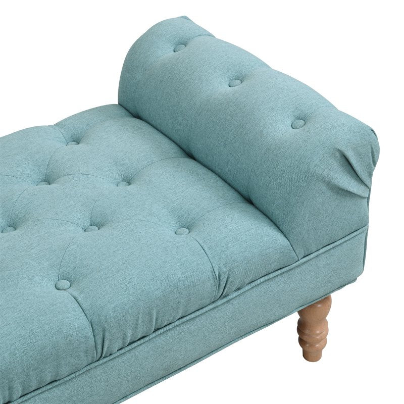 Upholstered End of Bed Bench with Button Tufting - Multiple Colors