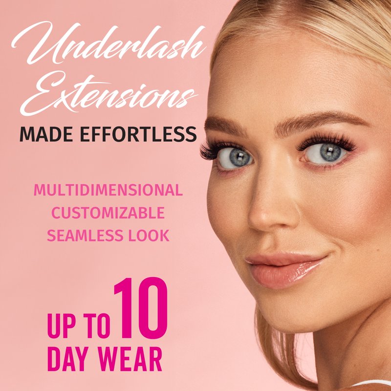 DIY Underlash Extension Kit - 30 Faux Mink Lash Clusters, Bond & Seal