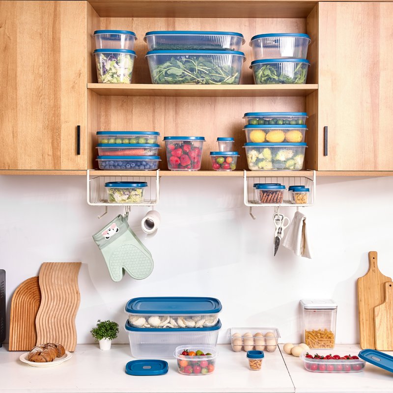 Reusable Food Storage Containers Set - 34 Pieces, Multi-Size, BPA-Free