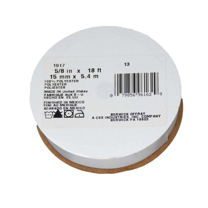 Opal Gray Satin Ribbon - 5/8 Inch Single Face Polyester, 18 Feet - Variation of THIS listing