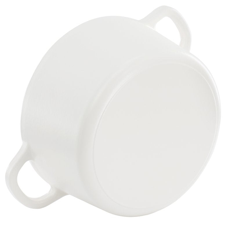 7 Quart Enameled Cast Iron Dutch Oven with Lid - Matte Linen White