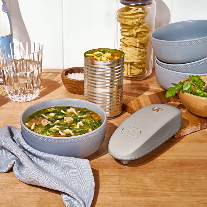 Hands-Free Battery Operated Electric Can Opener - Porcini Taupe