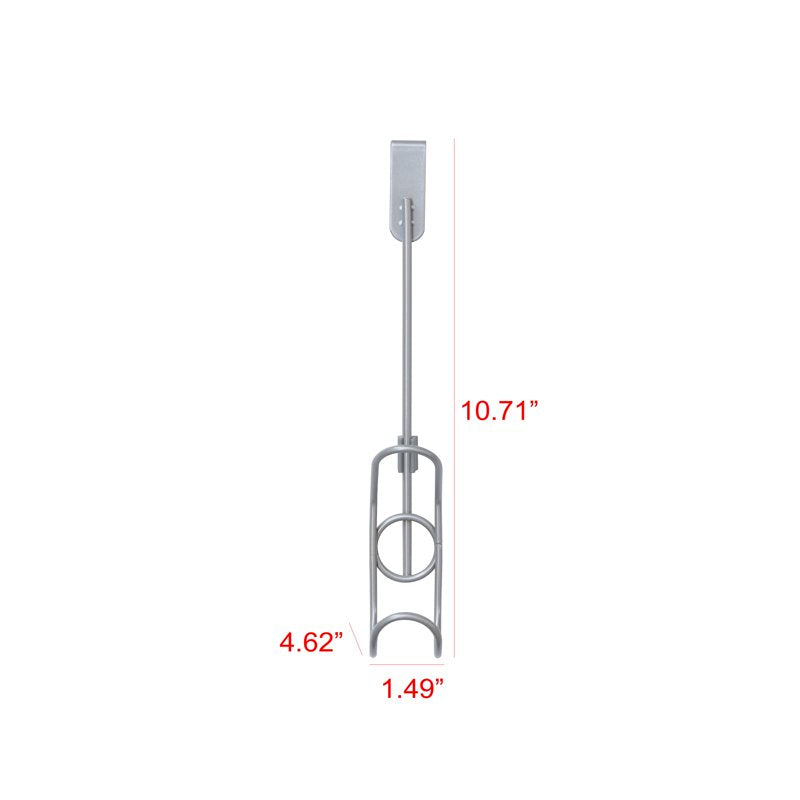 Over-the-Door Single Hook - Metal Satin Nickel Finish, Easy Installation