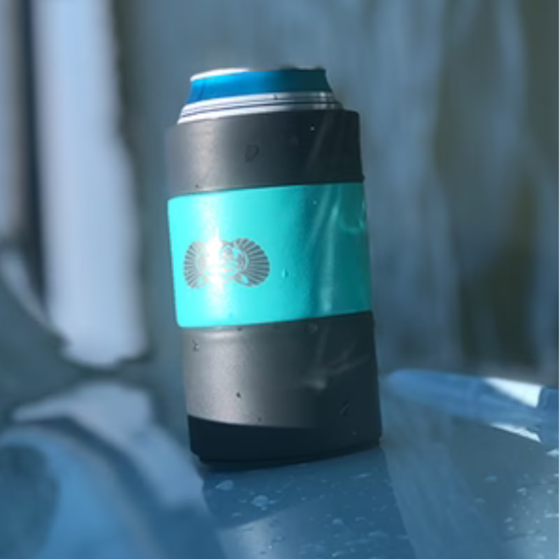 Non-Tipping Can Cooler Sleeve 2 Pack - 12 oz Insulated, Teal