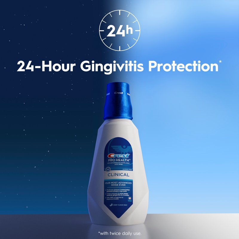 Pro-Health Clinical Mouthwash, Alcohol-Free Antigingivitis Rinse, 946 mL