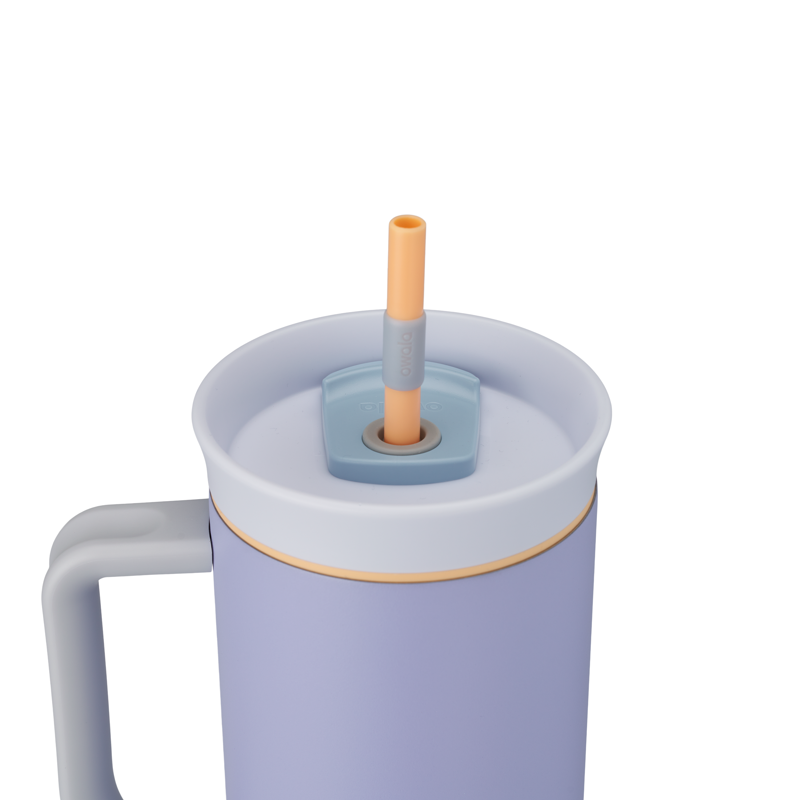 40oz Stainless Steel Tumbler - Light Purple, Insulated with 2-in-1 Lid