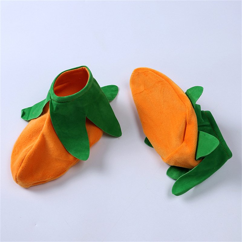 Baby Halloween Pumpkin Costume Set 3PCS Unisex Romper Hat Socks 6-12 Months