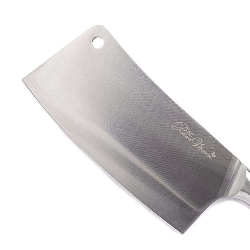 7-Inch Stainless Steel Cleaver Knife - Teal