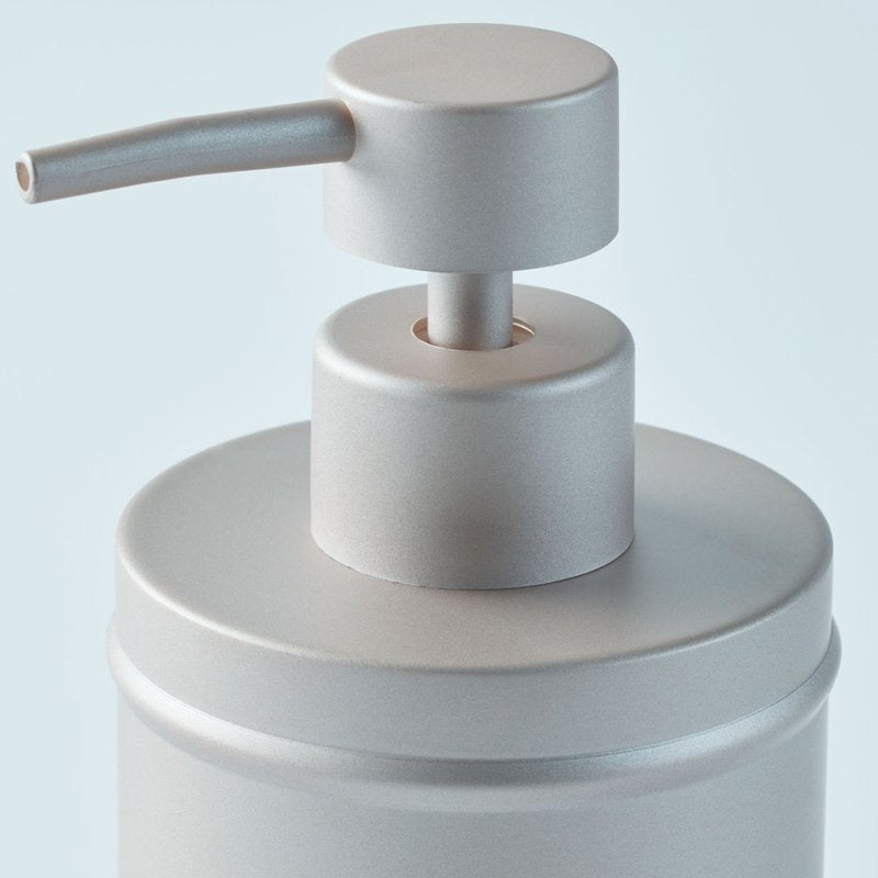 3 Pack Metal Soap Dispenser Pumps for Bathroom & Kitchen - Satin Nickel Finish
