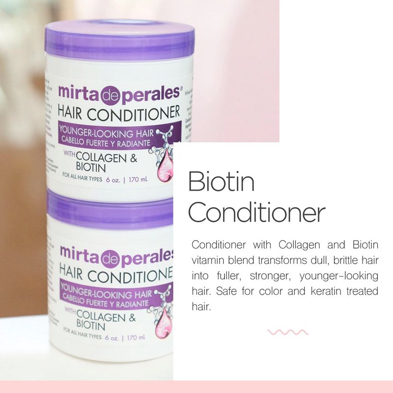 Collagen & Biotin Hair Conditioner for Fuller, Shinier Hair - 6 oz