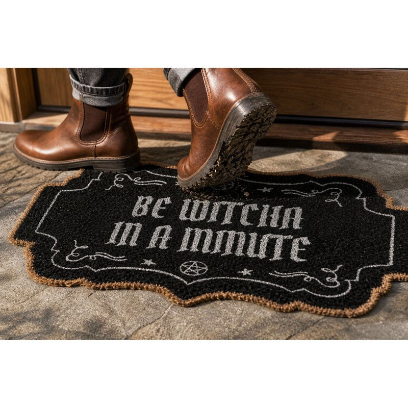 Halloween Doormat 19.7x31.4in Witch-Themed Entryway Rug - Non Slip Porch Decor C