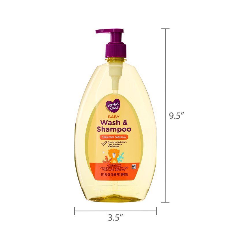 Tear-Free Baby Wash & Shampoo - 2 Pack, 27.1 fl oz Each