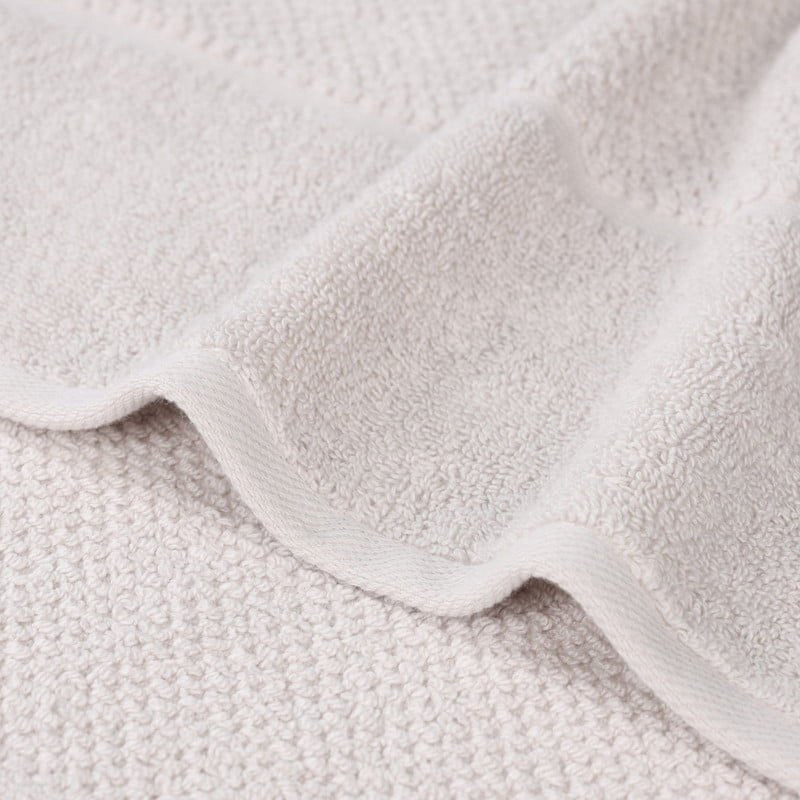 Face Towels Set of 12 - Silver, Medium Weight, Ultra Absorbent, Spa-Style Washcloths with Border - 13x13 Inches, Cotton & Viscose Blend - Superior Mile