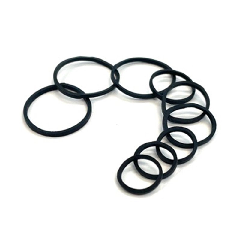 No Metal Black Braided Hair Ties - Ouchless, Strong Hold, 30 Count